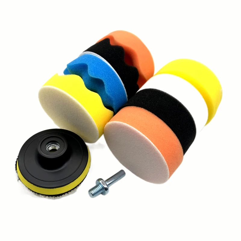 11Pcs Kit 3-Inch Buffing Pad Car Foam Drill Sponge Wool Polishing Pads Car Buffer Polisher for Sanding, Waxing, Sealing Glaze
