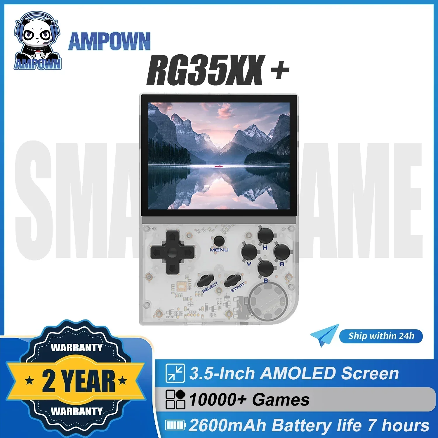AMPOWN Anbernic RG35XX+, lettori di giochi portatili, console per videogiochi portatile, sistema operativo Linux, portatil per videogiochi, console retrò, PSP
