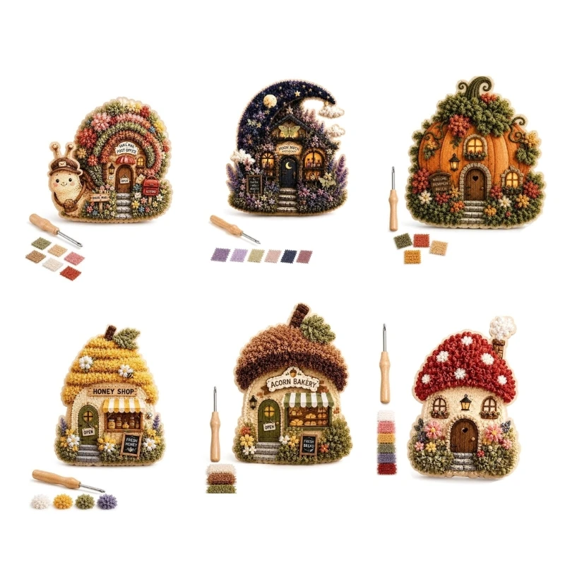 3D-Stoff-Poke-Art-Set, Montage-Bastelprojekt mit Poke-Tool für die Geschenkherstellung, Familien-Heimwerken und den Einsatz – Detail 1