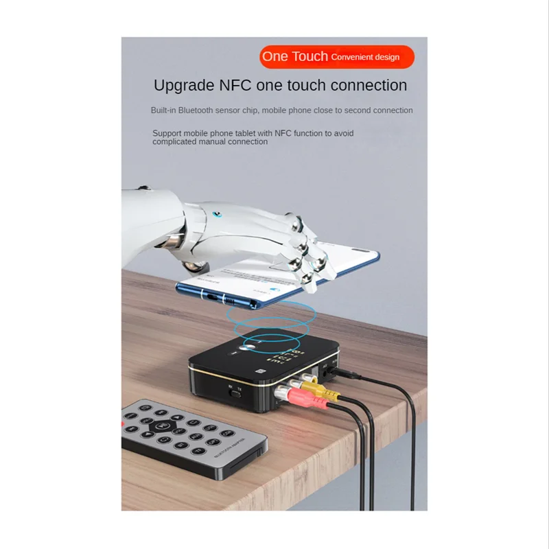 Adaptador Display Digital NFC, Bluetooth 5.0, Receptor, Transmissor, 3,5mm, Áudio