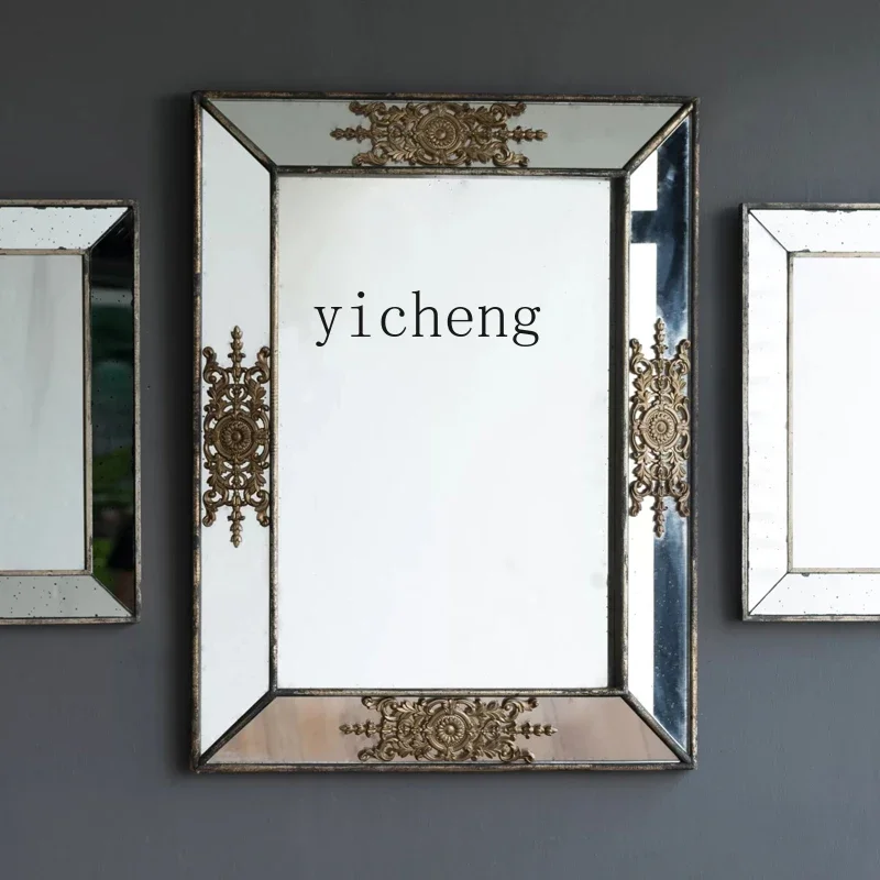 European-style Luxury Bathroom Mirror Wall-mounted Mirror Decorative Mirror for Washroom