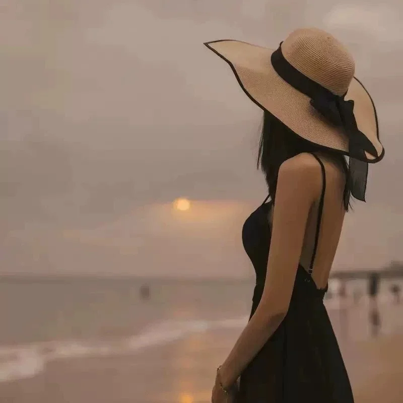 

Соломенная шляпа от солнца в стиле 2026 года – Складная женская летняя шляпа от солнца с бантом, широкополая пляжная шляпа для отпуска