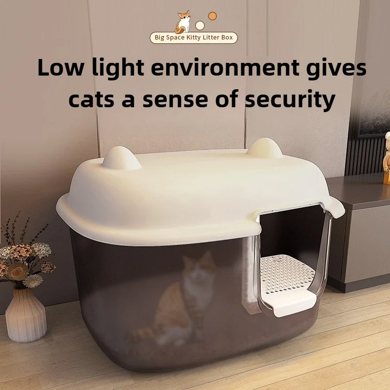 Supplies Cat Litter Box Kitty Litter Box Pet Items Cat Toilet Training Kit Cat Toilet Box Big Litter Sand Basin Лоток Для Кошек