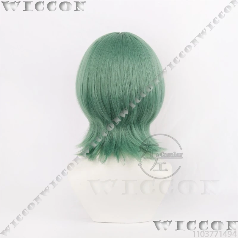 أزياء Guita Anime Gachiakuta Guita Hebby Fantasia التأثيرية أزياء شعر مستعار أخضر شعر قصير للنساء والفتيات كوس الدعامة لعب الأدوار في حفلات الهالوين