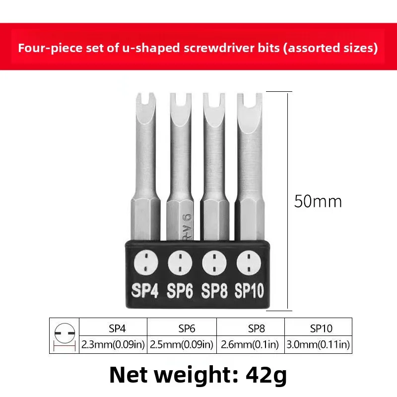 Specialty Screwdriver Bit Set U-Shape Y-Shape Triangular Internal Phillips for Switch Sockets Home Appliance Repair Drill Dri