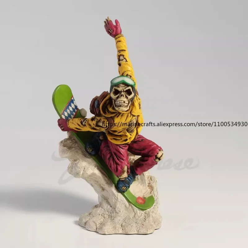 

Creative Handicrafts Skull Grab Skis Home Decoration And Gift Items