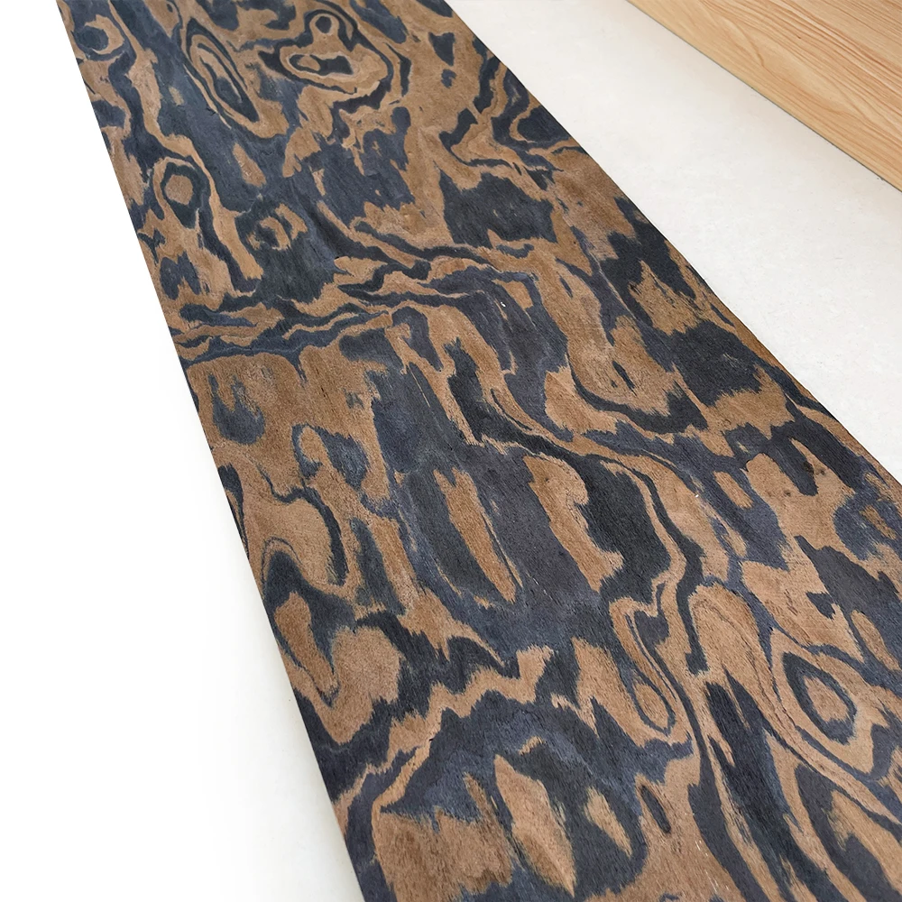 1 Rolle Technologie Furnier Dünnes Holz Massiv DIY Handgemachte Gitarre Renovierung Möbel Haut Panel Auto Innen Dekorative Blätter – Detail 2