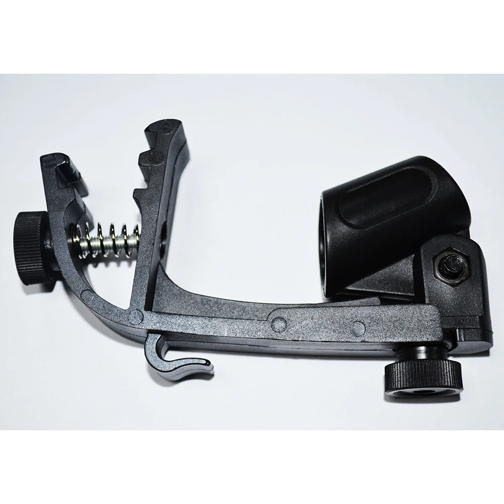 

2Pcs Reusable Drum Microphone Holder Adjustable Clip Anti-Slip Shockproof Black Drum Clip Microphone Holder