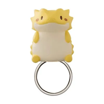 BANDAI-modelo de figuras de acción de reptiles, anillo de Gashapon, adorno adornado, juguete de regalo bonito, anillo de dinosaurio genuino