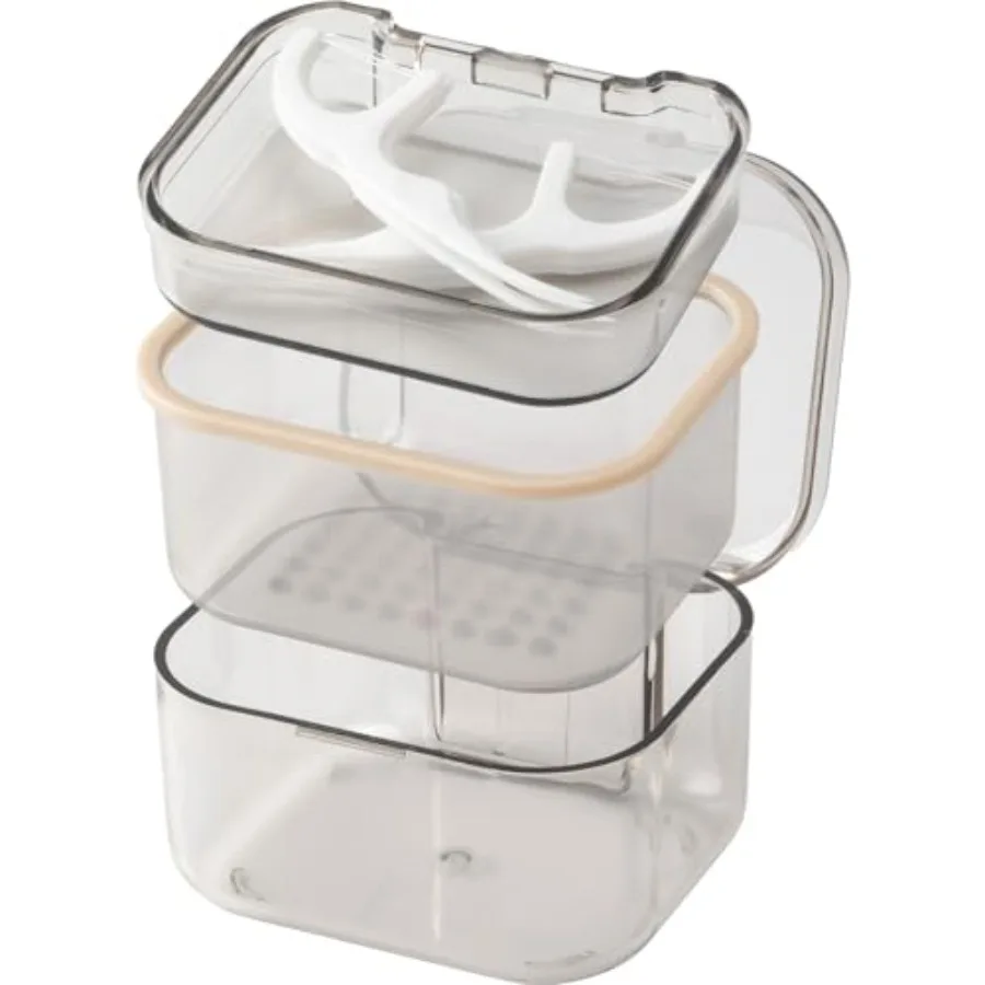 

Retainer Case Box, Denture Case with Lid, Denture Cup for Partial Dentures, Mouth Guardandbraces, Dentures Soaking Container St
