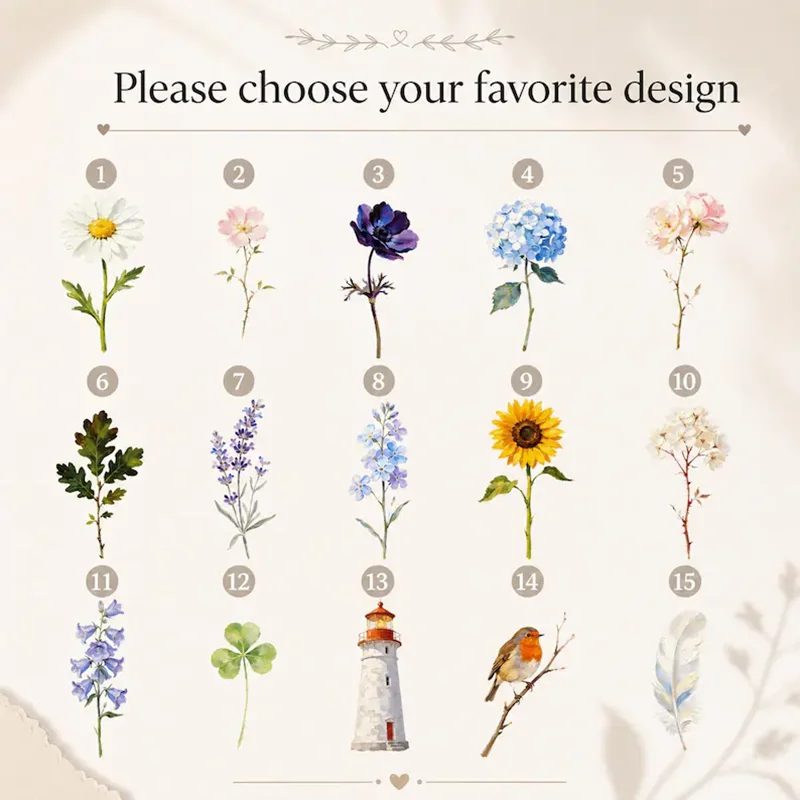 Custom Flowers and Logo/Text/Name Flower Printed Notebook Pen Set PU Leather Journal Diary Thank You Gift Box Gratitude Present