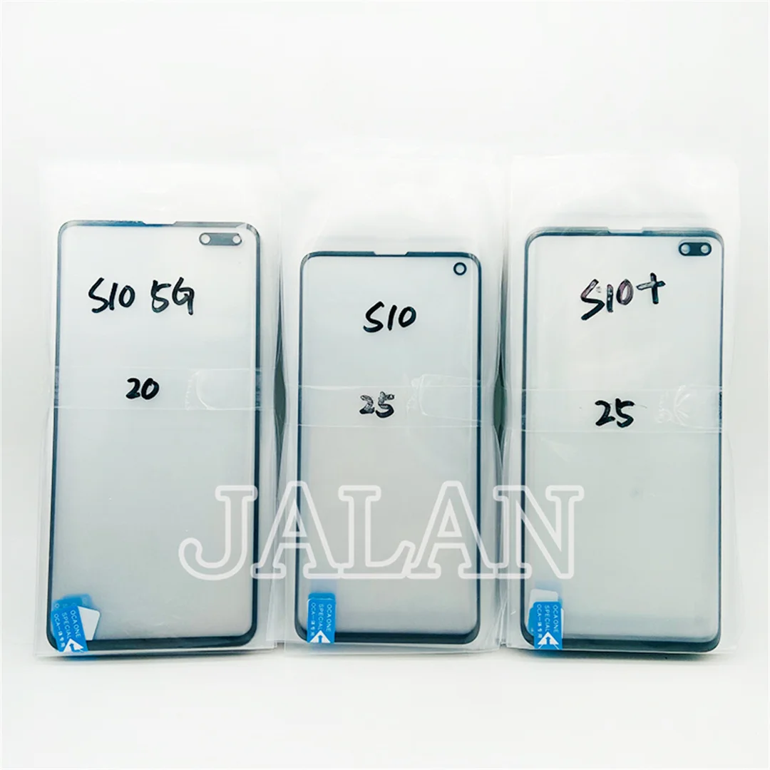 Only Glass WIth OCA For SM S8 S8+ S9 S9+ S10 S10+ S20 S20+ S20 Ultra Note8/9/10/10+ Note20 ultra LCD Display Replace Repair