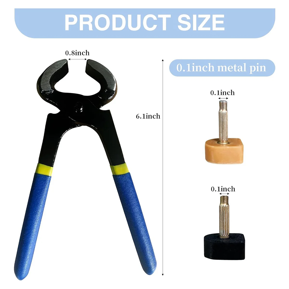 40 قطعة من أغطية الكعب بلونين مع كماشة إزالة صندوق أدوات إصلاح مستدير وشكل U نصائح استبدال الكعب العالي إصلاح كعب الحذاء