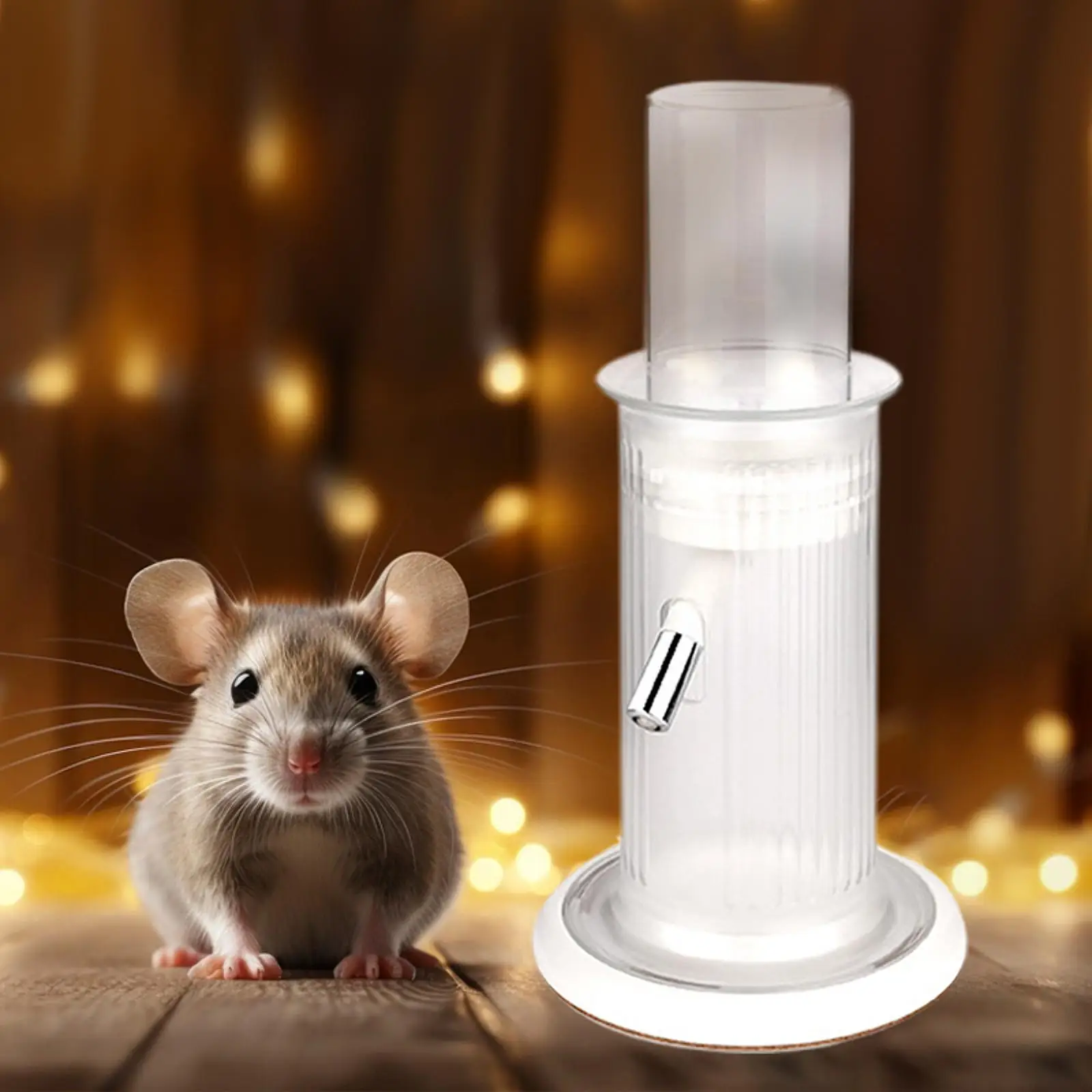 Hamster Water Bottle Home Removable Leakproof Auto Food Feeder Pet Water Drinking Bottle for Mice Cats Kitten Guinea Pigs Ferret