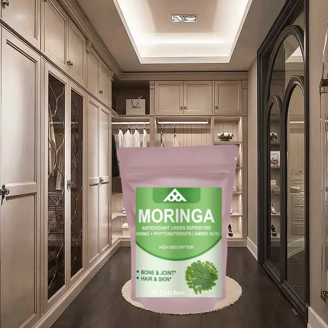 Parches Moringa: apoyo al sistema inmunológico, potenciador de energía y metabolismo, fórmula natural antiinflamatorio, desintoxicación y quema de grasa