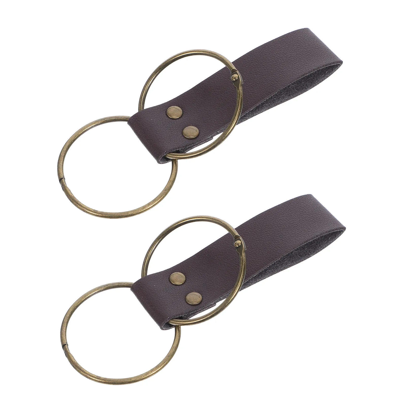 2Pcs Craft Tool Belt Loop PU Hammer Holder Heavy Duty Riveted Medieval Axe Frog Tool Carrying Loop for Carpenter Work