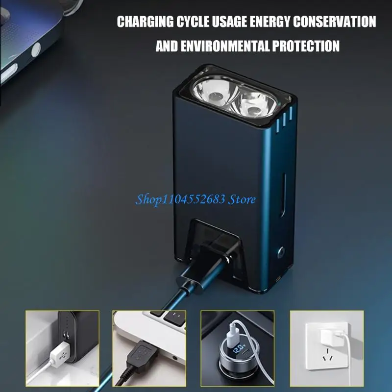 LED Flashlight with 1800mAh Battery Providing Stable Lighting Outdoor Torches