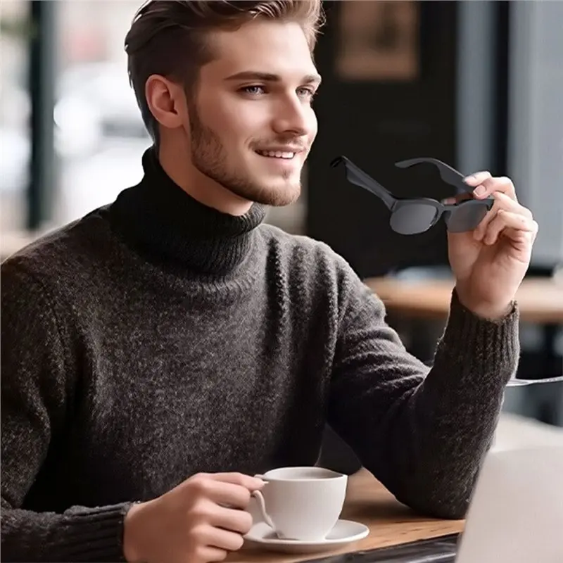 【HOT A69Z!】Electronic Smart AI-Translation Bluetooth Glasses Remote Control Call Music Inteligent For Men Women