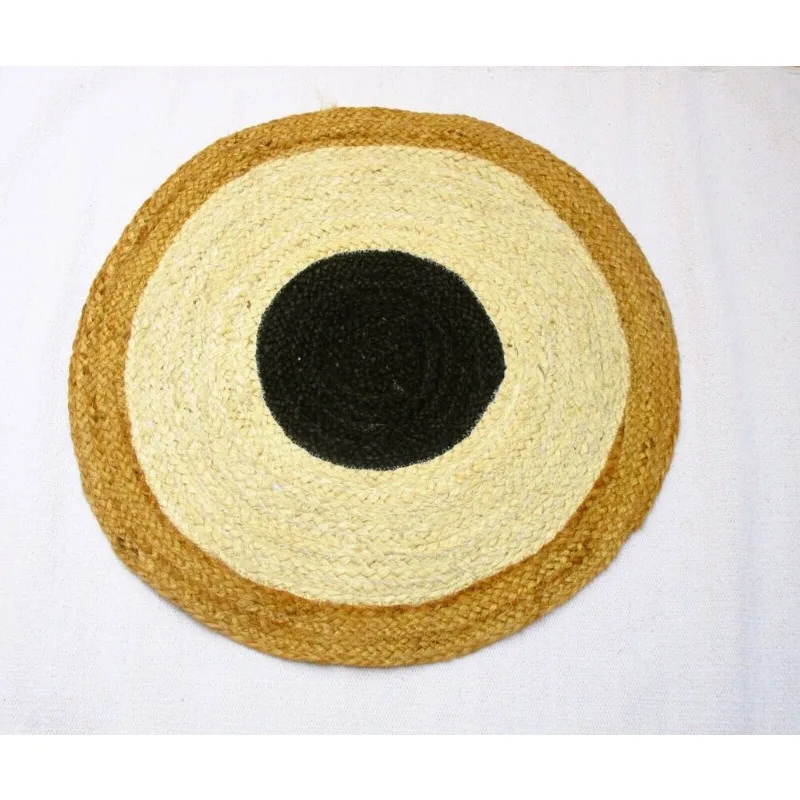 

Jute Rug Handmade Round Carpet Living Room Jute Mat Home Decor Rug Natural Rugs