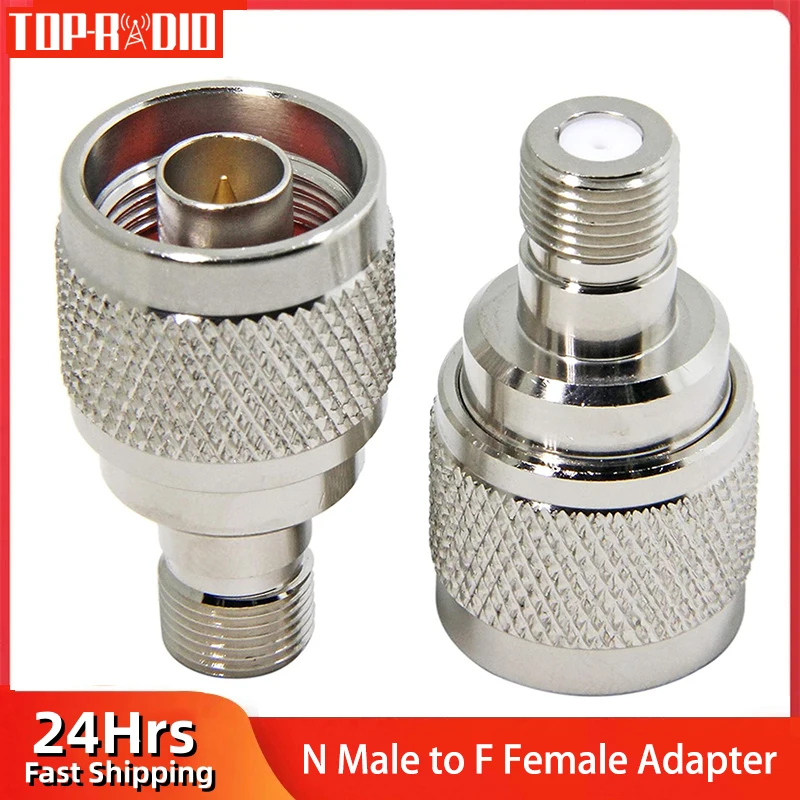 1Piece Connector N Male Plug Male To F Female Jack L16 N Type Male To F Female RF Coaxial Adapter