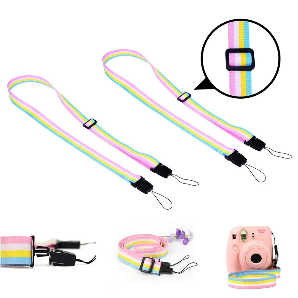 Rainbow Shoulder Neck Strap for Fujifilm Instax Mini 12 99 7S 8 9 11 25 26 70 90 Mini EVO Camera Accessories