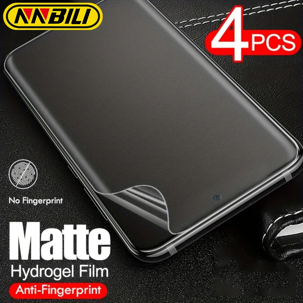 NNBILI 4pcs Matte Hydrogel Screen Protector Compatible with for Samsung for Galaxy S26 S25 S24 S23 S22 S21 S20 Ultra Non Glass