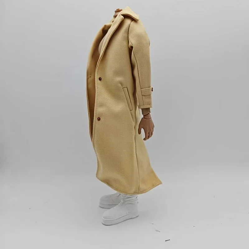 نموذج معطف كاكي للدمية الرقيقة ، خندق Solider للذكور ، سترة واقية ، شخصية الحركة ، الهوايات ، مقياس ، 12"