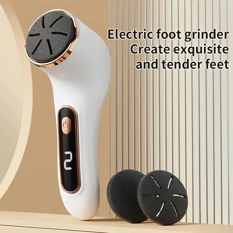 1 PC digital display electric foot grinder with two speeds, rechargeable thick leather polishing foot grinder, foot grinder image 4