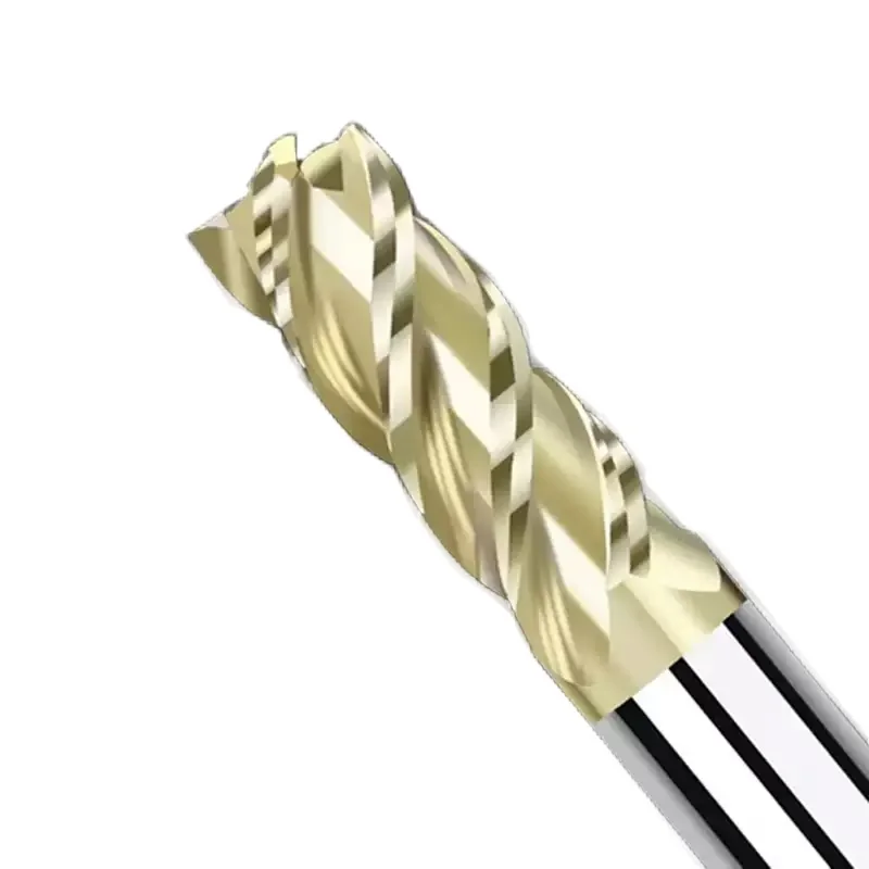 SS Special Carbide Cutter For Cutting Titanium Alloy Milling Cutter With Gold Coating Titanium Alloy
