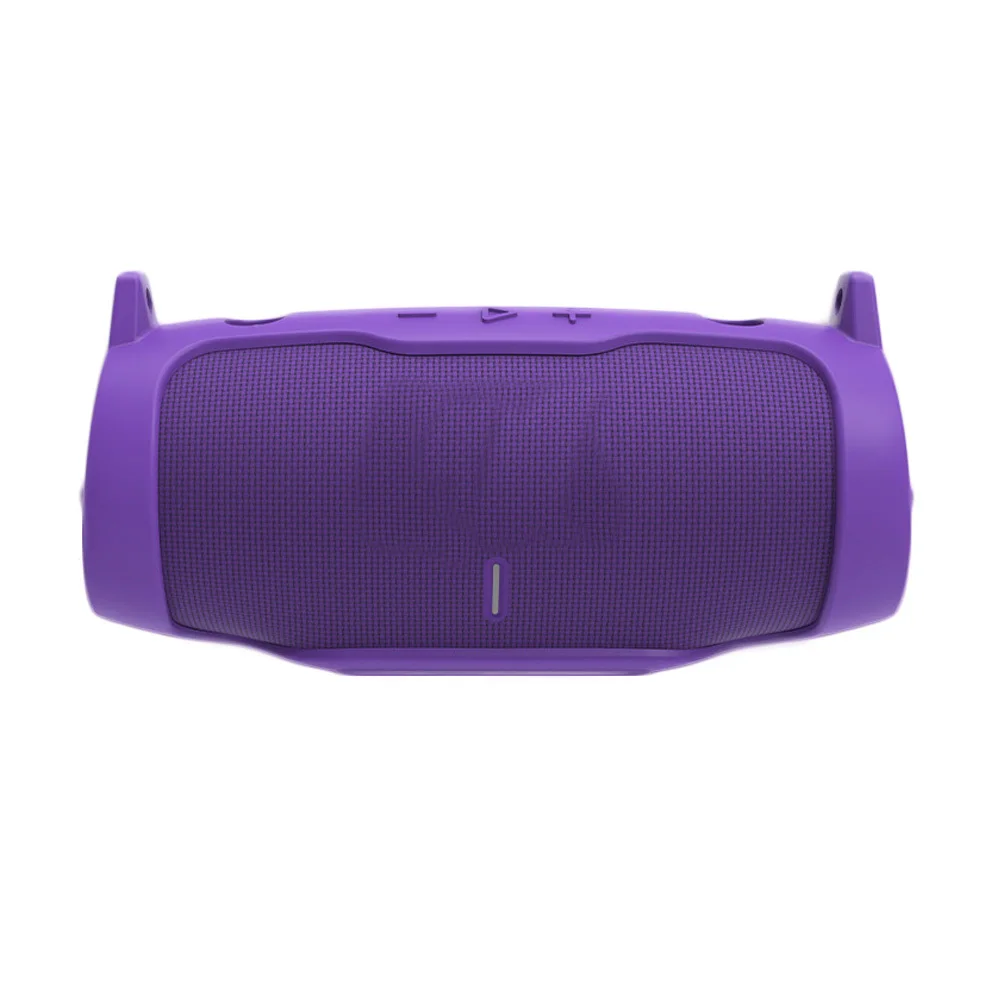 Silikon Fall Abdeckung für JBL Charge 6, Bluetooth Lautsprecher, Reise Tragen Schutzhülle mit Schulter Gurt und Karabiner