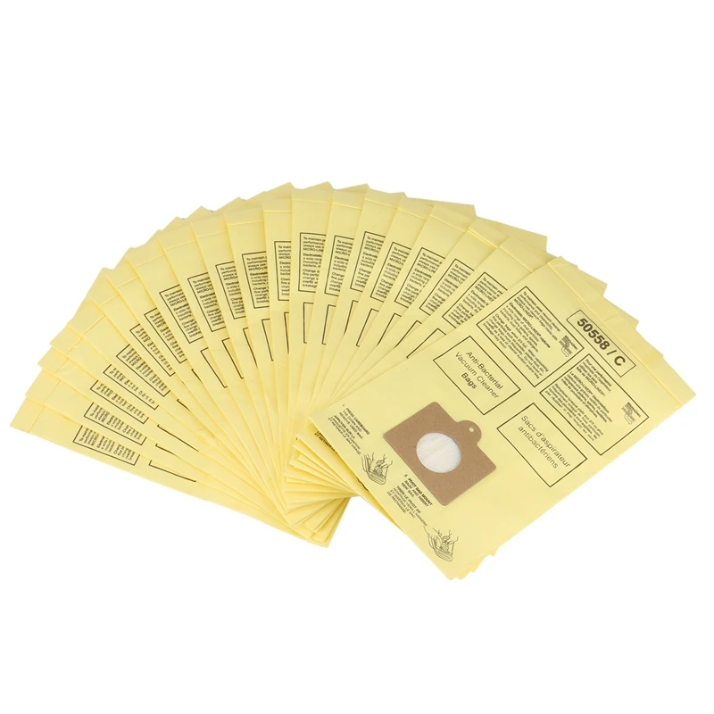 20 Pack Filtration Canister Vacuum Bags For Kenmore Style Q C 5055 50557 50558 50104,Panasonic C-5 C-18 Vacuum Parts