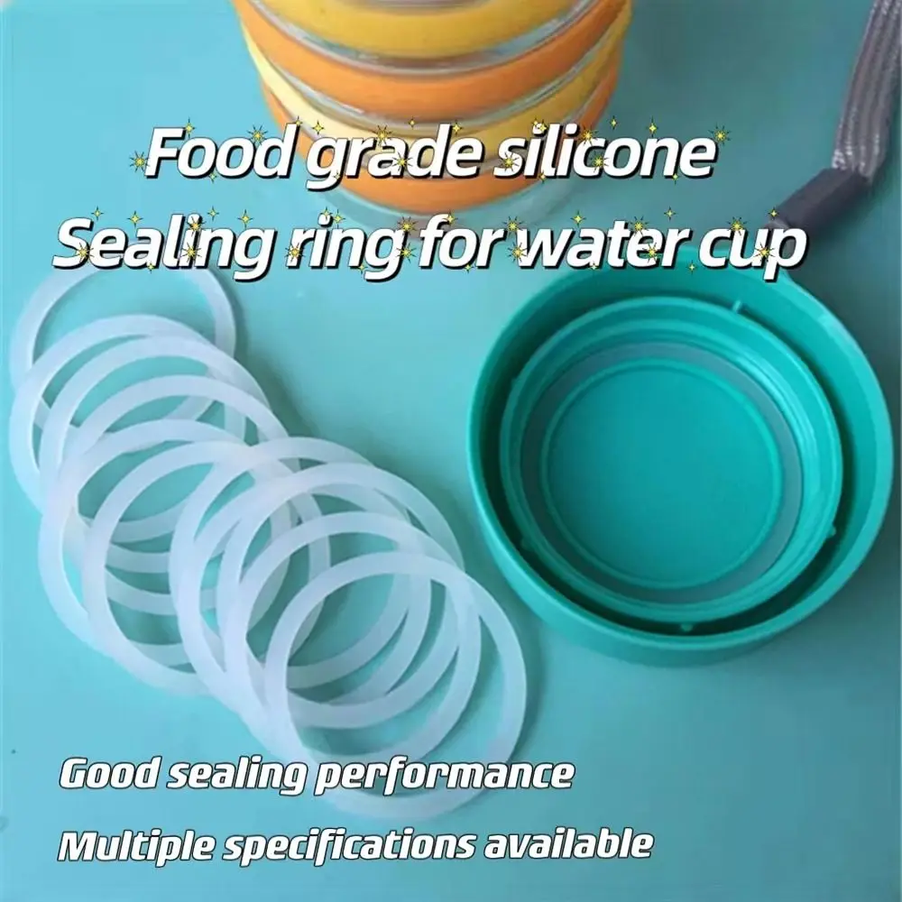 

1Pcs Waterproof Silicone Sealing Ring Water Cup Accessory Insulation Cup Rubber Ring Universal Food Grade Leak-proof Gasket