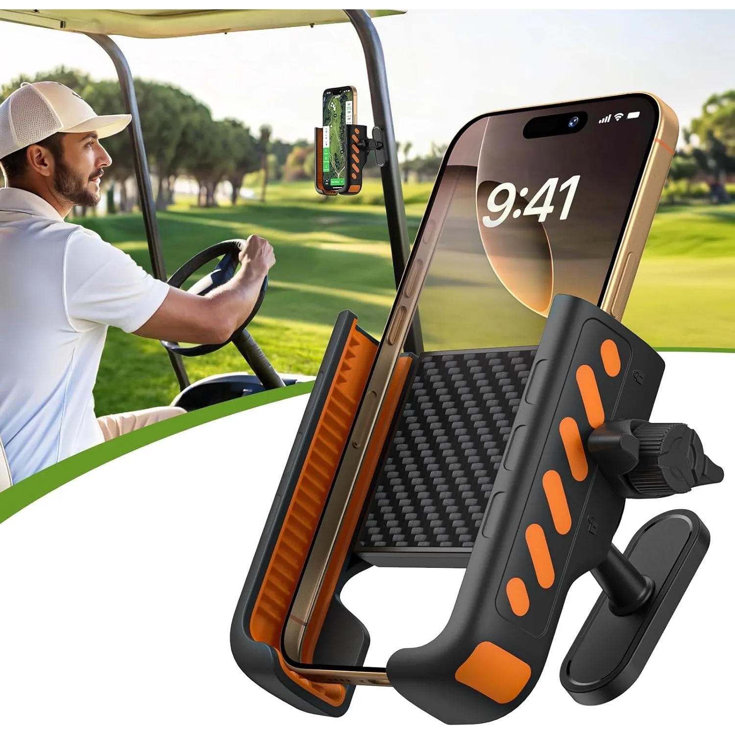 

Magnetic Multifunctional Phone Mount, Base Stand for Desk Kitchen Gym Fitness Golf Cart Use