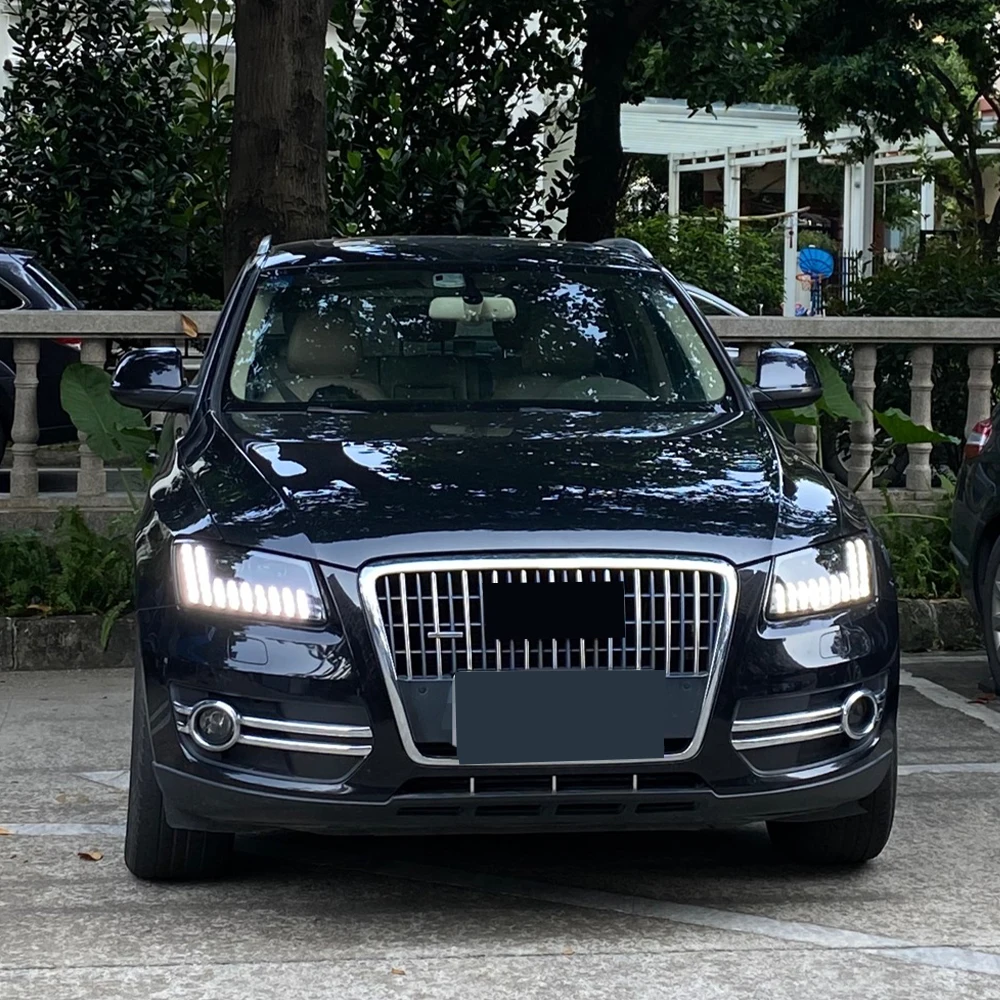 Car Front lamps Assembly For Audi Q5 2009-2017 Upgrade LED Auto Headlight Streamer Projector Startup Effect Lens Accessories