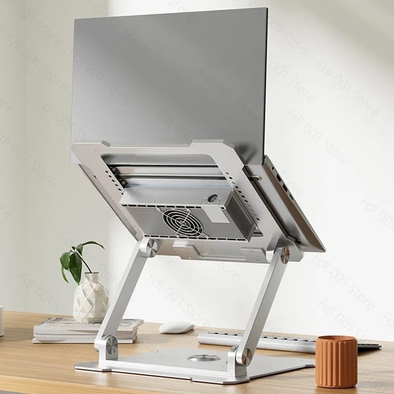 Notebook rotating bracket All-aluminum alloy large hollow folding lifting thickened magnetic radiator
