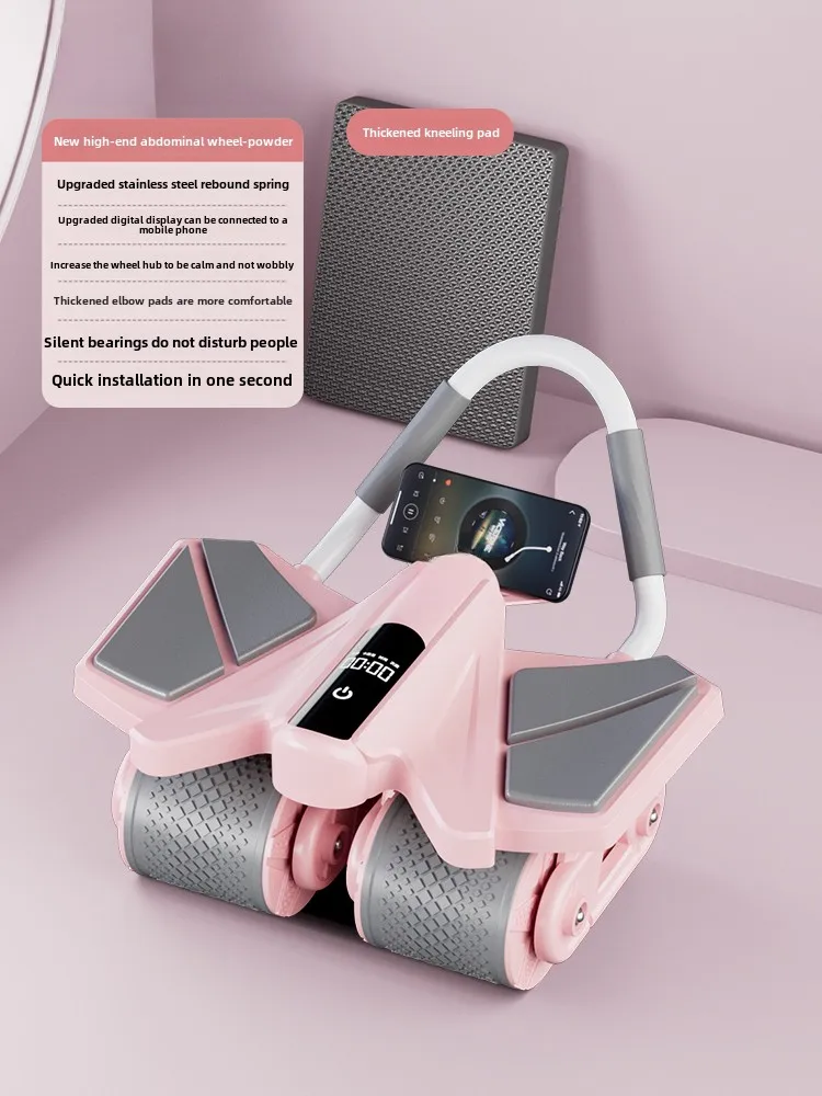 عجلة البطن الجديدة معدات تمارين عجلة البطن الذكية #4