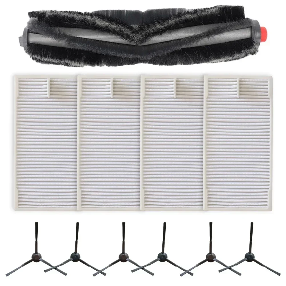 Main Brush Filter Side Brushes For NER600 Vacuum Cleaner Replacement Part Main Brush Filter Side Brushes Floor Cleaning