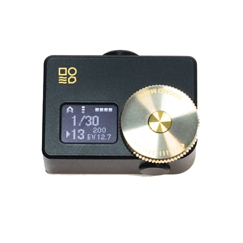 New Brass Version DOOMO S 0.66 Inch OLED Mini Photography Light Meter Light Exposure Accessory