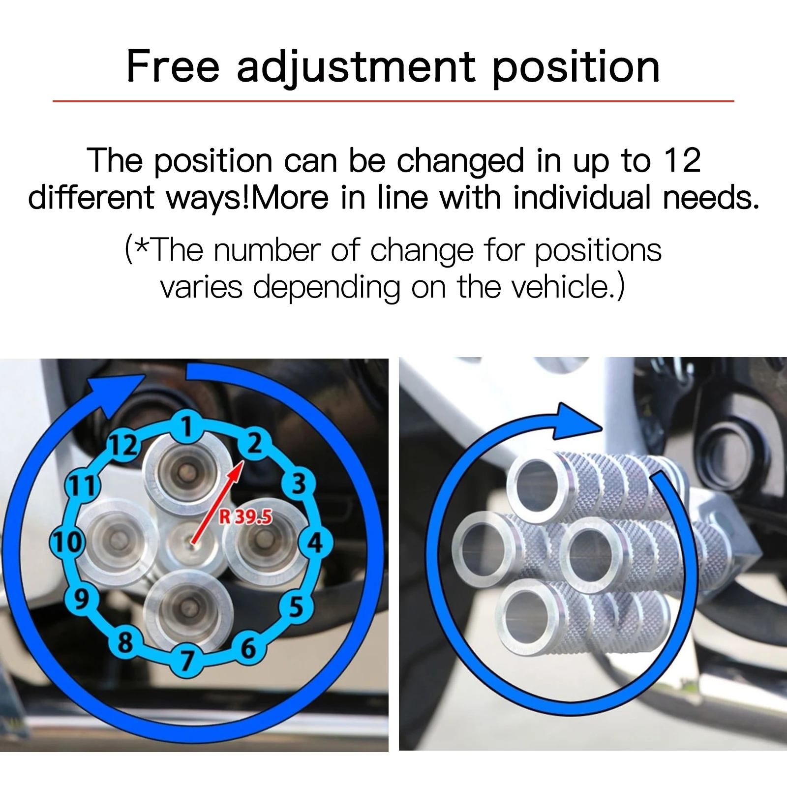 مراجل قدم أمامية قابلة للتعديل للدراجة النارية ، دواسات ، مسارح قدم ، سوزوكي كاتانا #4