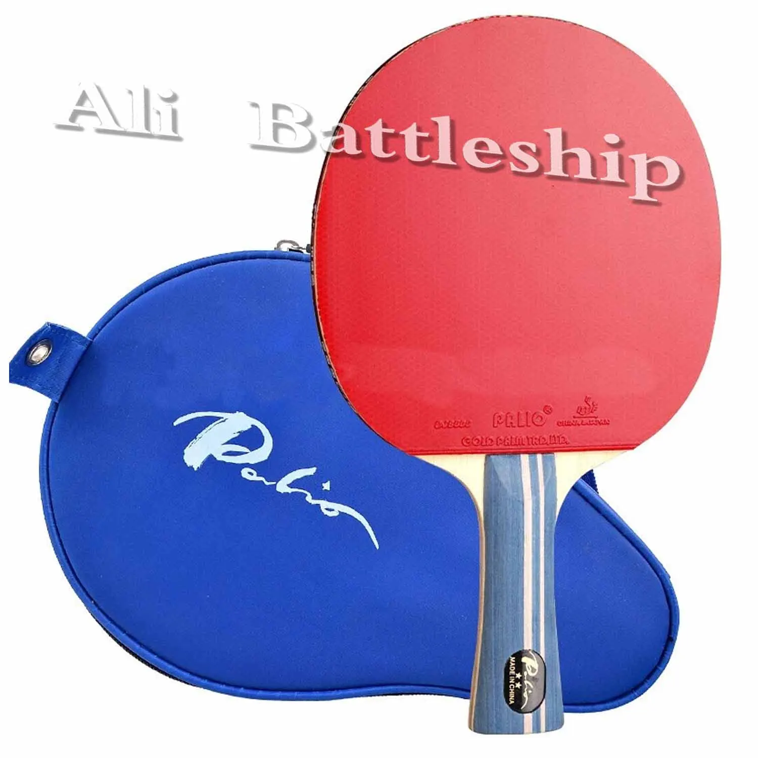 باليو 2 ستار مضرب تنس الطاولة مع CJ8000 المطاط الإسفنج مضرب حقيبة حالة 2-ستار الأصلي باليو بينغ بونغ الخفافيش مجداف