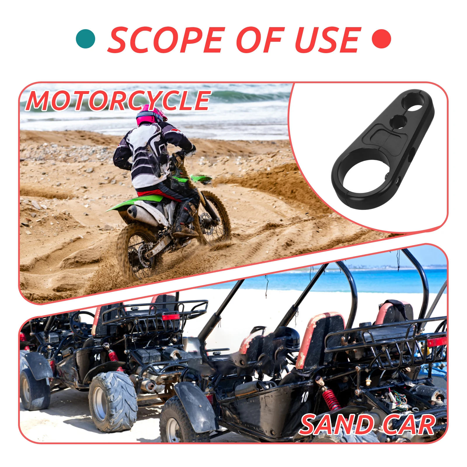 

25MM Motorcycle Line Cable Clamp H Clutch Brackets ATV Bike Parts Brake Line Clamp For Motorcycle Clutch Support