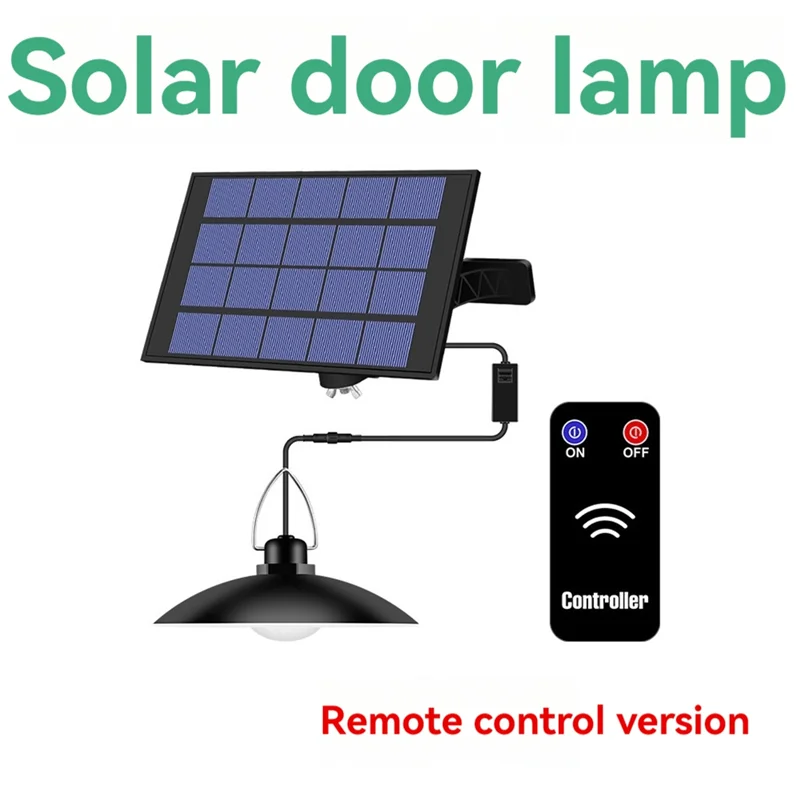 T24C Solar Powered Pendant LED Solar Light Waterproof Hanging Outdoor Lamp Courtyard Garden Decoration Lighting