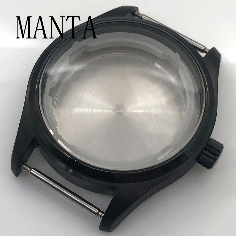 MANTA 40mm Stainless Steel Case Sapphire Glass Fit NH35/NH36 ETA2824 Movement Watch Parts