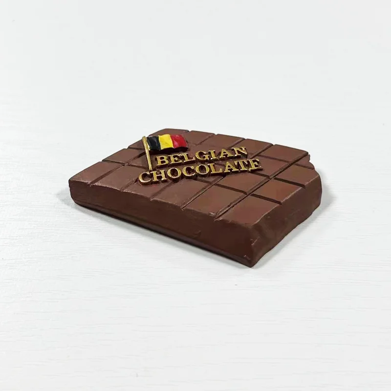 Belgian Chocolate Magnetic Refrigerator Magnet Travel Creative Food 3D souvenir relief decoration keepsake
