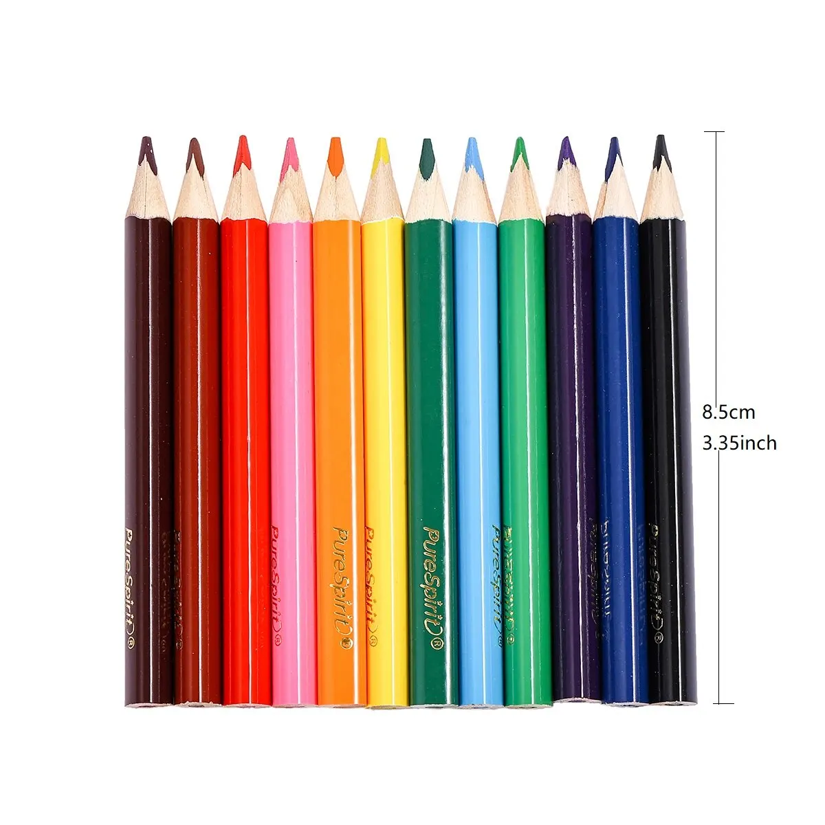 12 Colors Mini Pencil Set Short Colored Pre-Sharped Pencils for Drawing,Coloring,Shading for Kids,Students Or Children images - 6