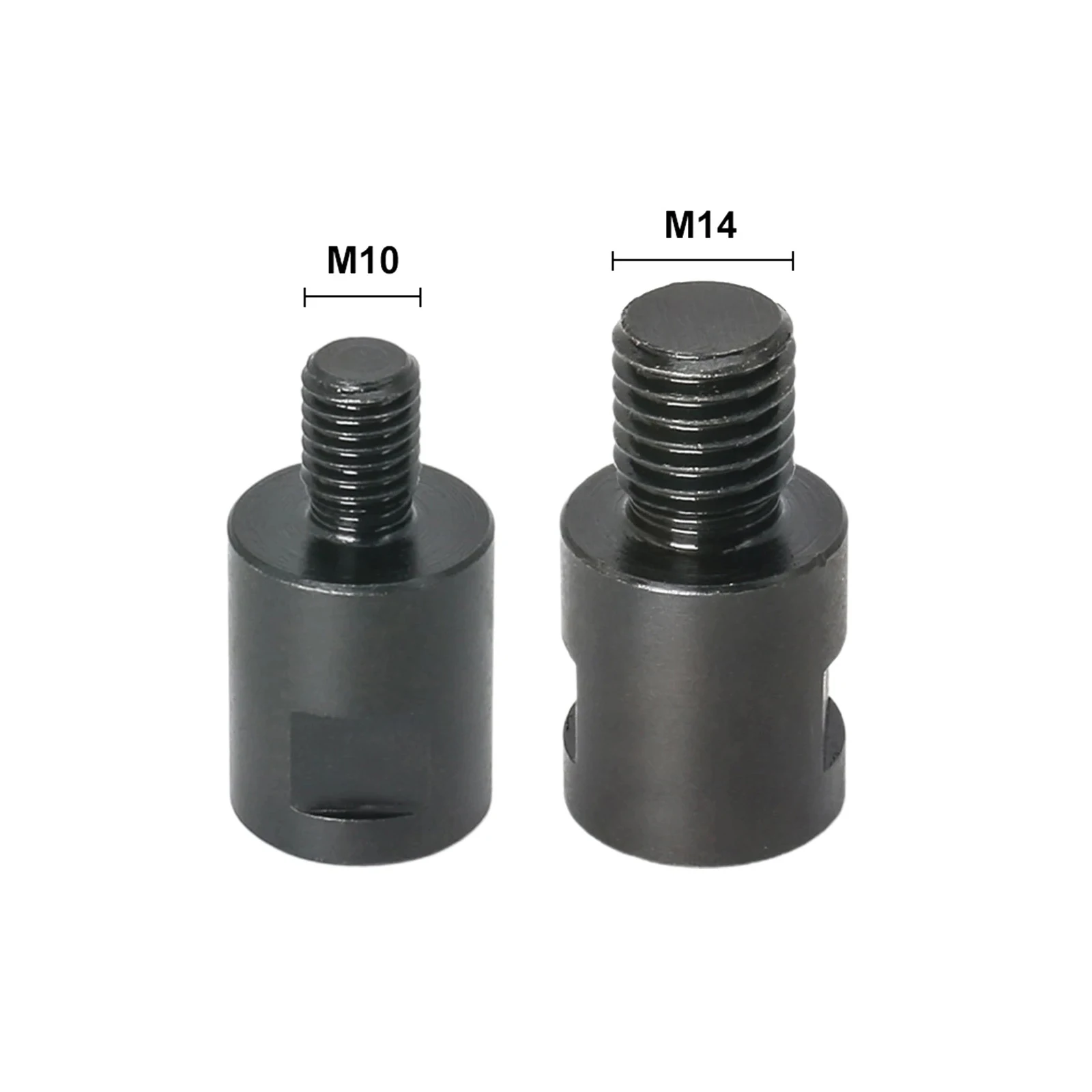 Imagem -02 - Moedor de Ângulo M14 para M10 Adaptador Conversor de Rosca Adapte Interface Conector Parafuso Biela Porcas Entalho Preto