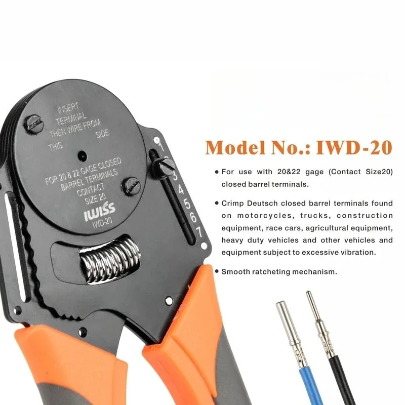 مكشكش أسطواني مغلق 4 طرق، 8 نوع الانطباع لقياس الاتصالات الصلبة الألمانية (IWD-12/16/20) #5