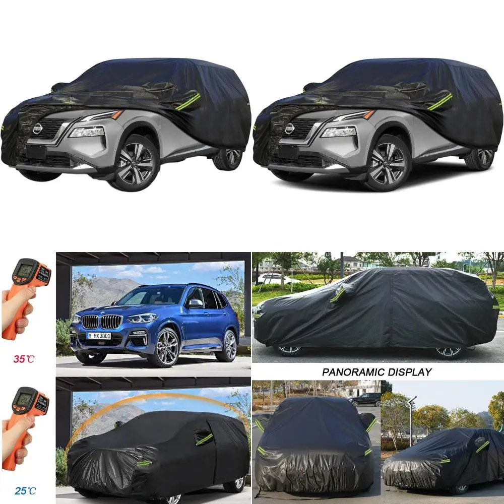 

Всепогодный защитный чехол для внедорожников Nissan 2001-2025: 7-слойный водонепроницаемый, УФ-защитный, пыле- и солнцезащитный чехол черного цвета