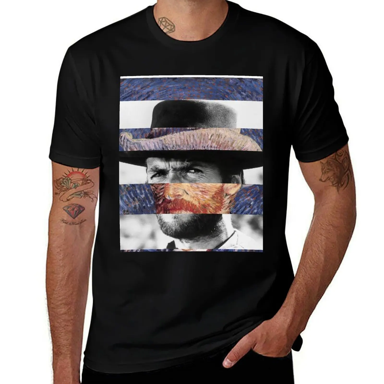 THE GOOD ONE - Pop Vintage Collage Art, Mash Up T-Shirt Work Casual Loose Fit T-Shirt