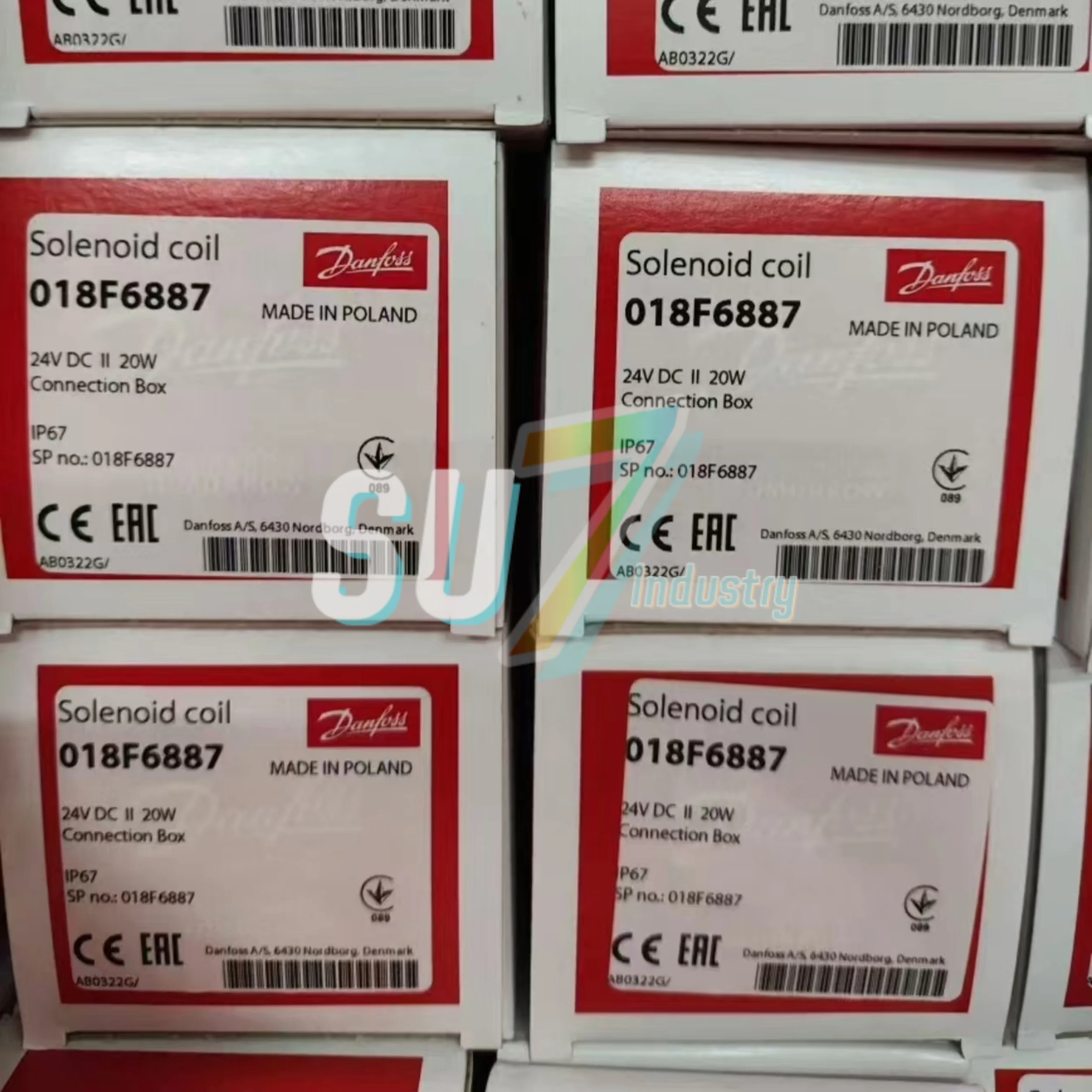 New original  018F6887 BG024DS solenoid valve coil 018F6905 BN230AS 018F7351 BB230AS